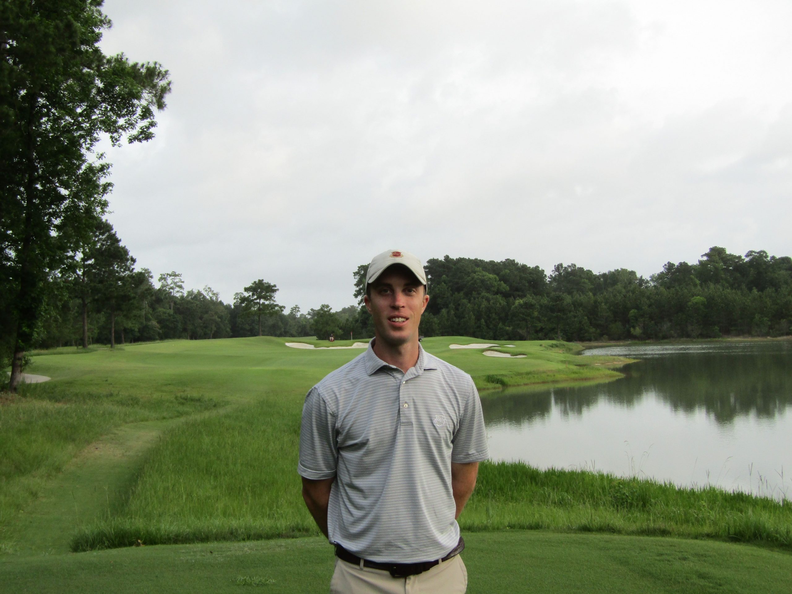 Kevin Bednarik posing at Carlton Woods Golf Club, Texas
